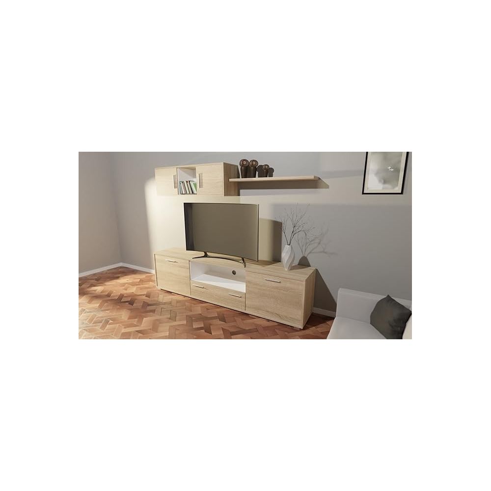 Mueble de salón y TV Composición para salón, cambrian y gran espacio de almacenamiento