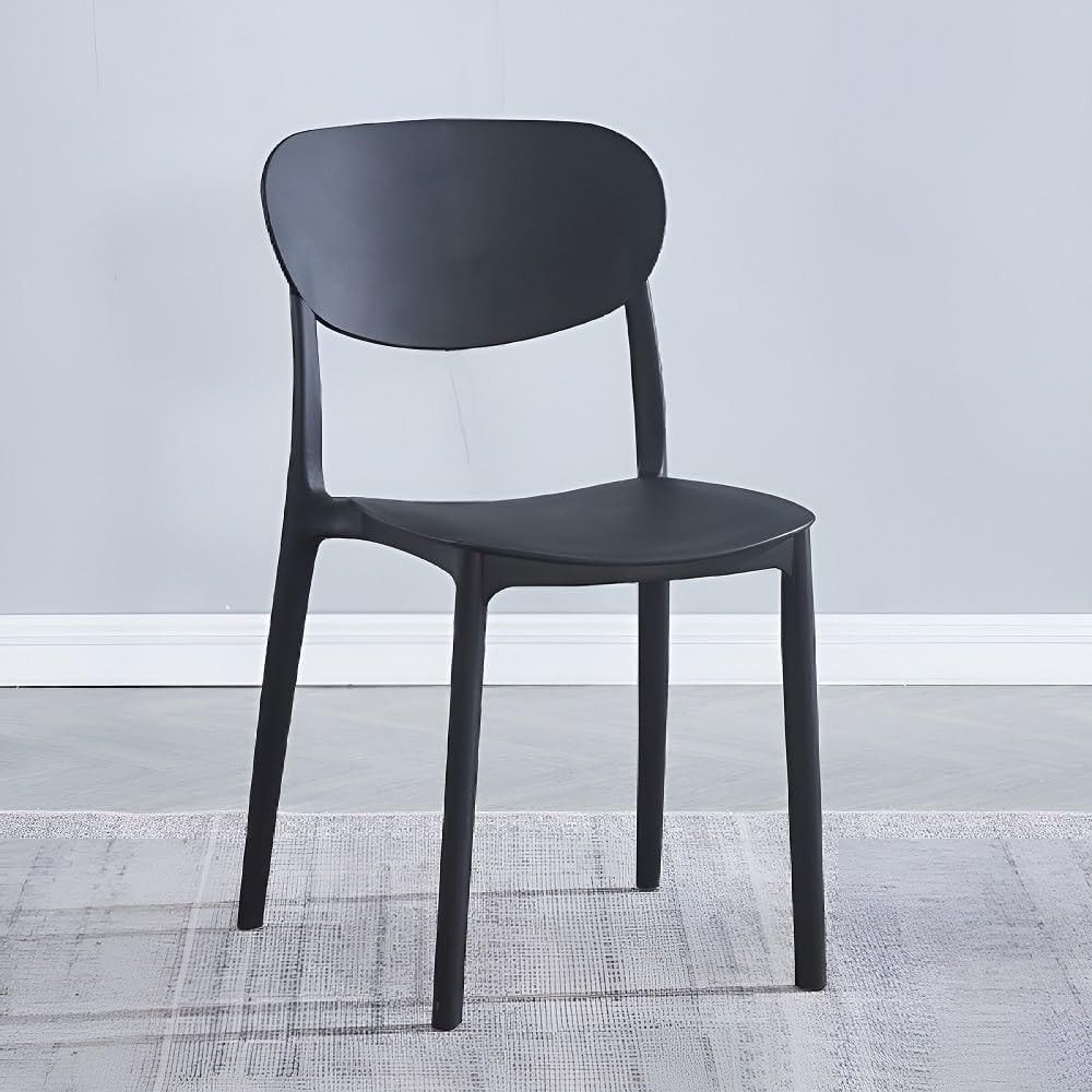 Pack 5 Sillas Cocina Color Negro de plastico Polipropileno