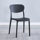 Pack 5 Sillas Cocina Color Negro de plastico Polipropileno